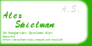 alex spielman business card